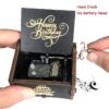 Sichumaria Happy Birthday Music Box Happy Birthday Merchandise Wooden Box Girl/Boy Birthday Gift Music Box. (Happy Birthday),1.97 x 1.5 In, Music