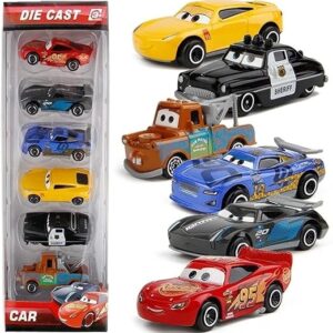 Click to see full view Galaxy Hi-Tech Mini Metal Die Cast Car Set Of-6 Toy Vehicle Play Set Free Wheel High Speed Unbreakable For Kids,Small Racing Car For Exciting Playtime Adventures,Movie Vehicle Car For Kids,Multicolor